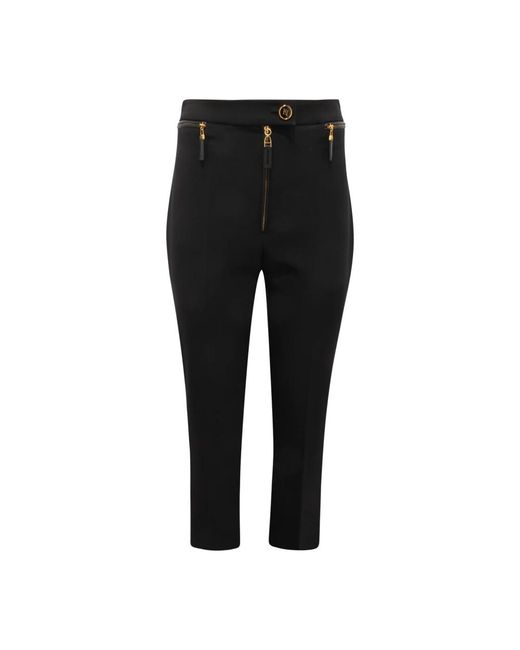 Elisabetta Franchi Black Slim-Fit Trousers