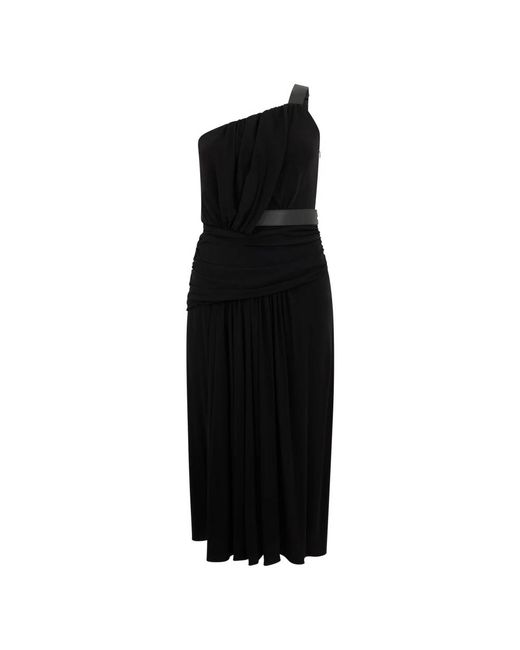 Alberta Ferretti Black Midi Dresses