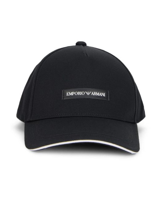 Emporio Armani Black Hats & Caps for men