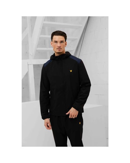 Lyle & Scott Panelled Training Set in het Black voor heren