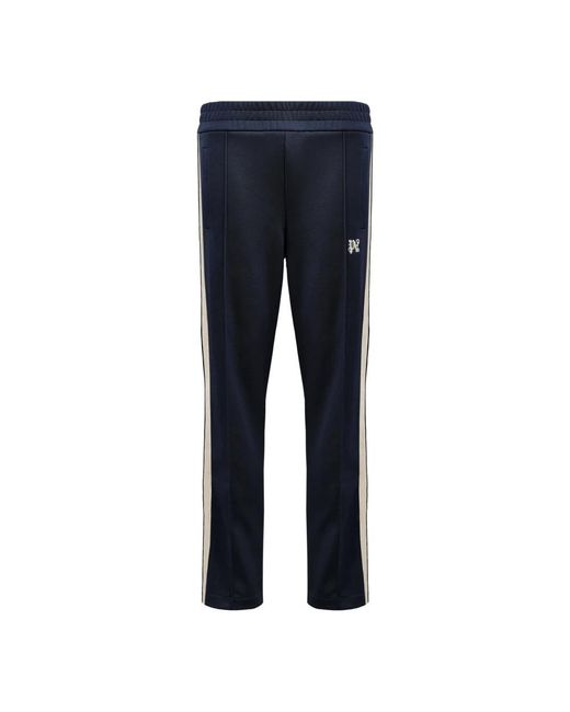 Palm Angels Blue Slim-Fit Trousers for men