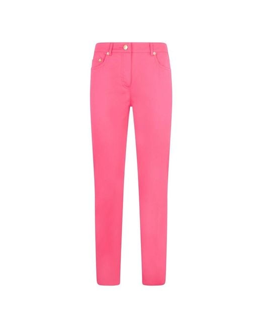 Moschino Pink Straight Trousers