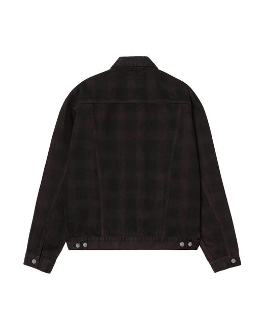 Carhartt Jassen ,Zwart ,Katoen Everson Trucker Jacket in het Black voor heren