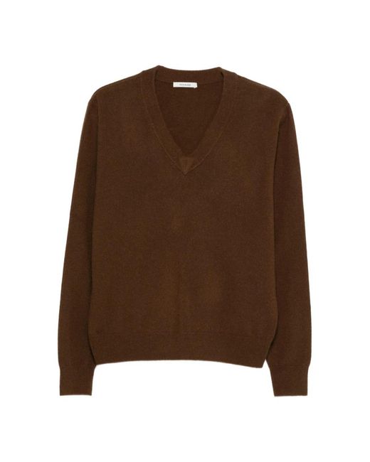 Entire studios Ce Cedar Knit V-Neck in het Brown