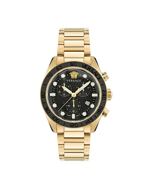 Versace Greca Dome Chrono in Metallic für Herren
