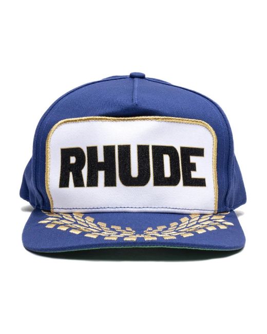 Rhude Blue Caps for men