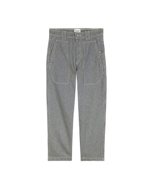 Isabel Marant Gray Straight Fit Jeans