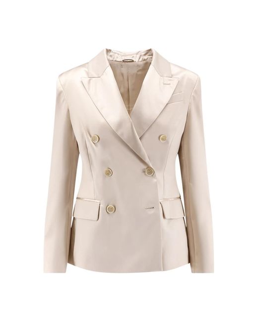 Brunello Cucinelli Natural Blazers