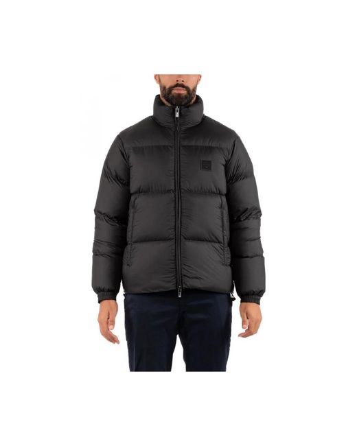 Emporio Armani Black Winter Jackets for men