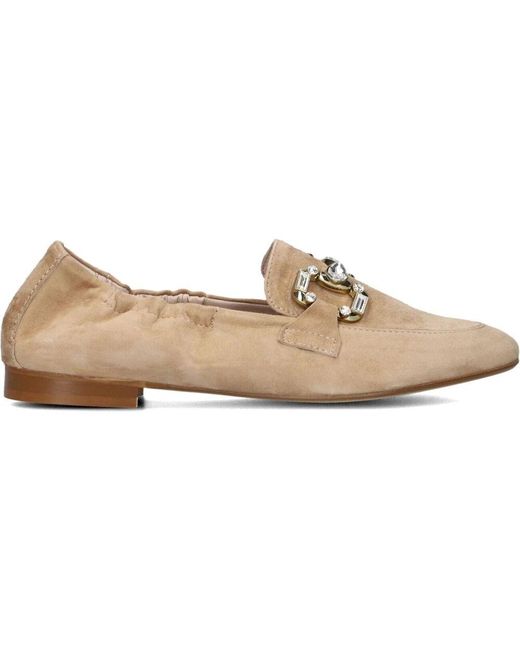 Stefano Lauran Natural Wildleder Slip-Ons Mit Horsbit-Element
