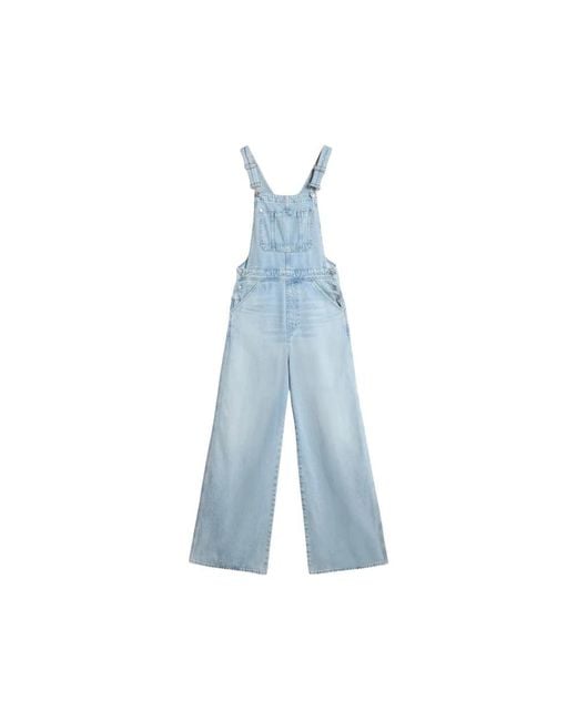 7 For All Mankind Blue Dungarees Cotton