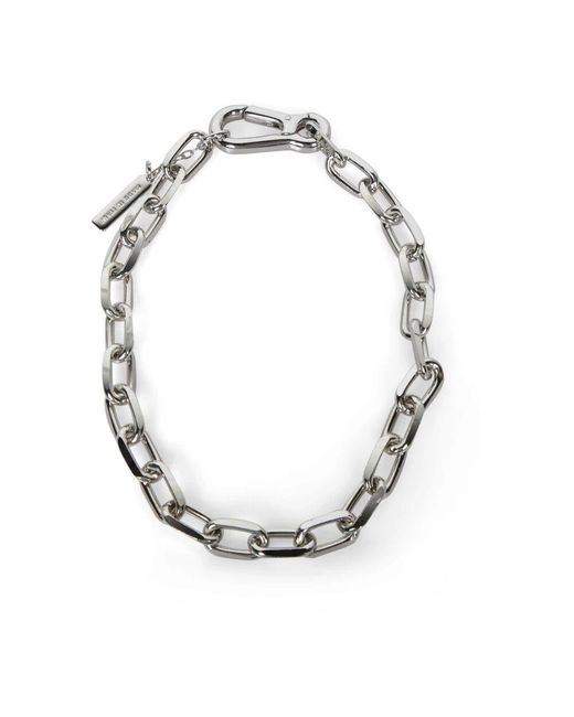 DSquared² Metallic Kühne Metall-Halskette Mit Karabinerverschluss