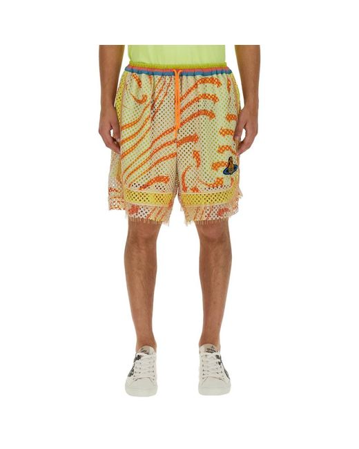 Vivienne Westwood Yellow Casual Shorts for men