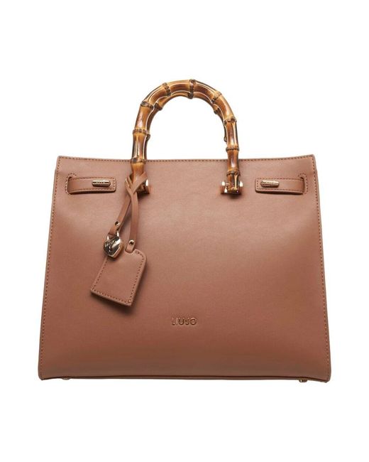 Liu Jo Brown Braune Handtasche Mit Reißverschluss