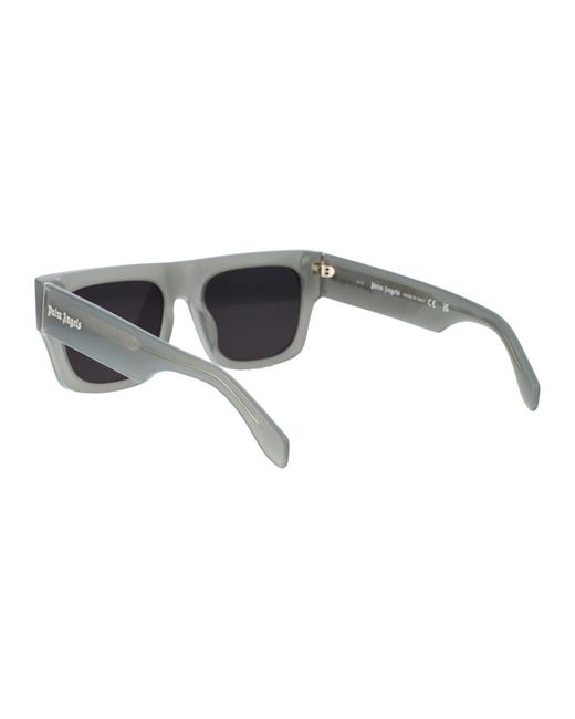 Palm Angels Gray Stylische pixley sonnenbrille für den sommer