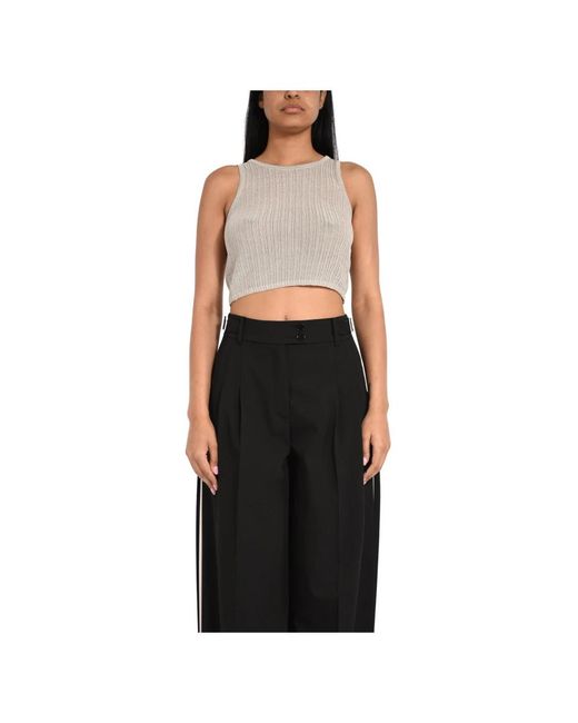 Patrizia Pepe Black Sleeveless Tops