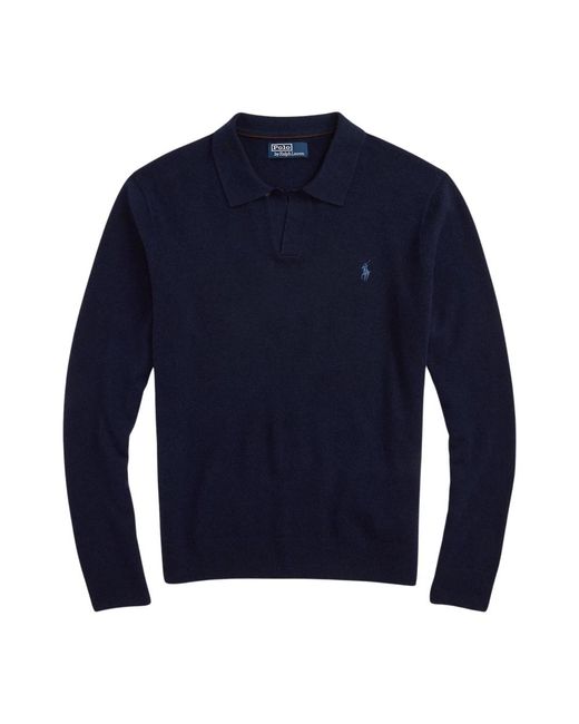 Polo Ralph Lauren Wollpullover Mit Johnny-Kragen in Blue für Herren