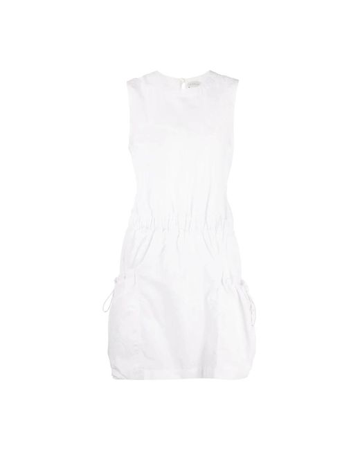 Moncler Mouwloze Mini-Jurk in het White