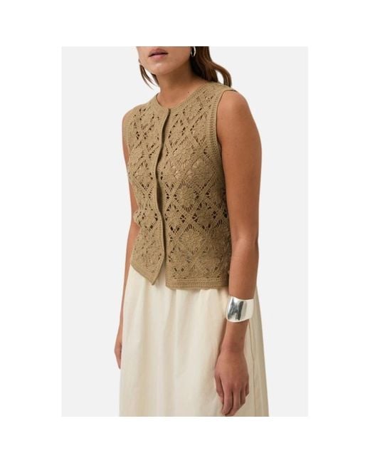 Cardigans Yerse de color Brown