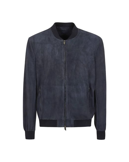 Salvatore Santoro Leather jackets in Blue für Herren