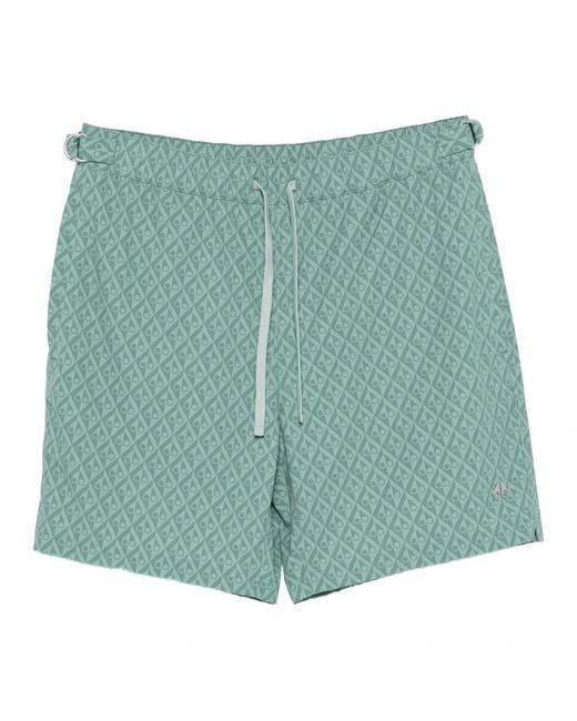 Moose Knuckles Badmode ,Groen ,Nylon Hide And Swim Short in het Green voor heren