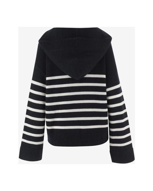 Allude Black V-Neck Knitwear