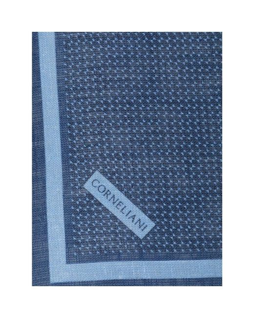 Corneliani Seidenes taschentuch, hergestellt in italien in Blue für Herren