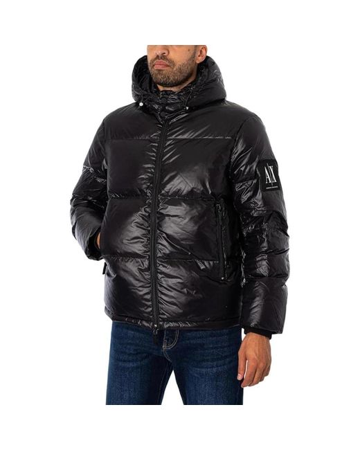 ARMANI EXCHANGE Black Winter Jackets for men