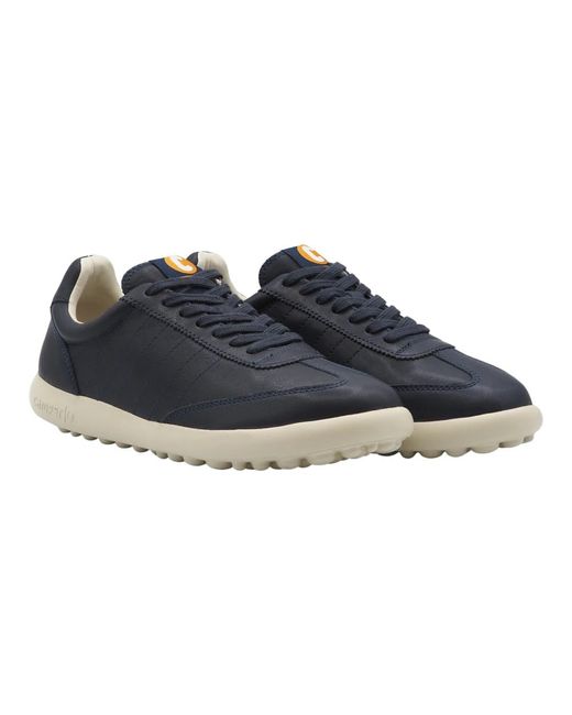Camper Blaue Ledersneaker Leichte Anatomische Sohle in Blue für Herren