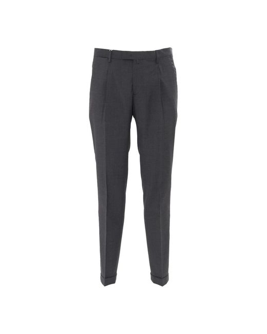 BRIGLIA Gray Suit Trousers for men