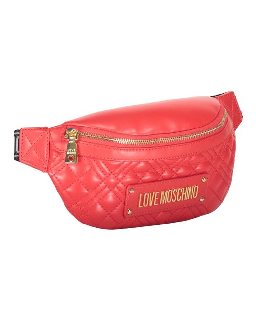 Love Moschino Red Belt Bags