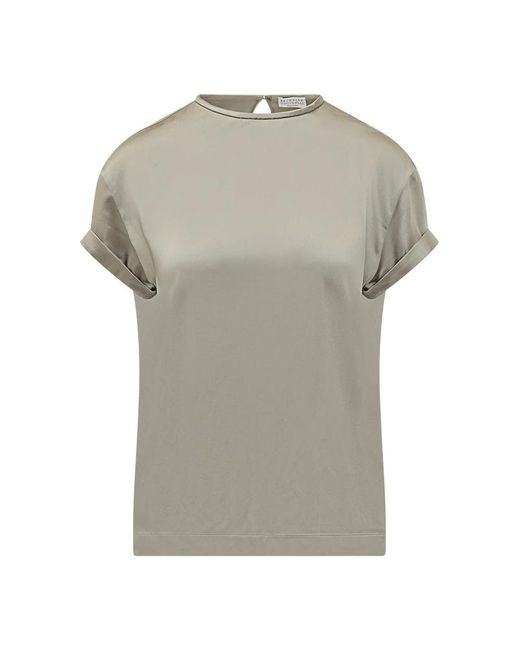 Brunello Cucinelli Gray Blouses