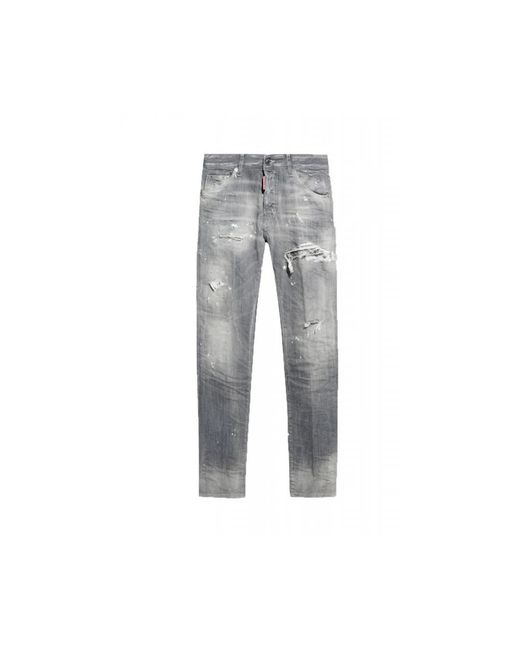 DSquared² Jeans ,Grijs ,Katoen Cool Guy Jean in het Gray voor heren
