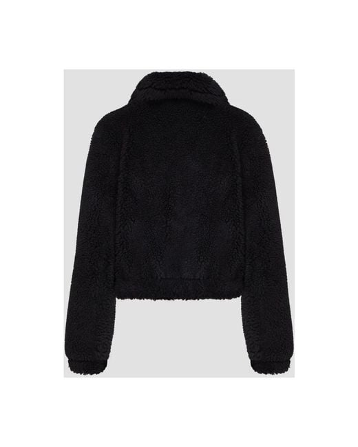 Faux Fur & Shearling Jackets di Moschino in Black da Uomo