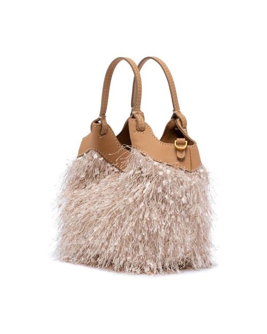 Gianni Chiarini Brown Handtasche Mit Doppelgriffen