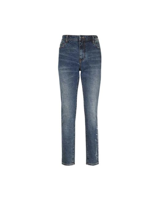 Armani Exchange Blue Slim-Fit Jeans