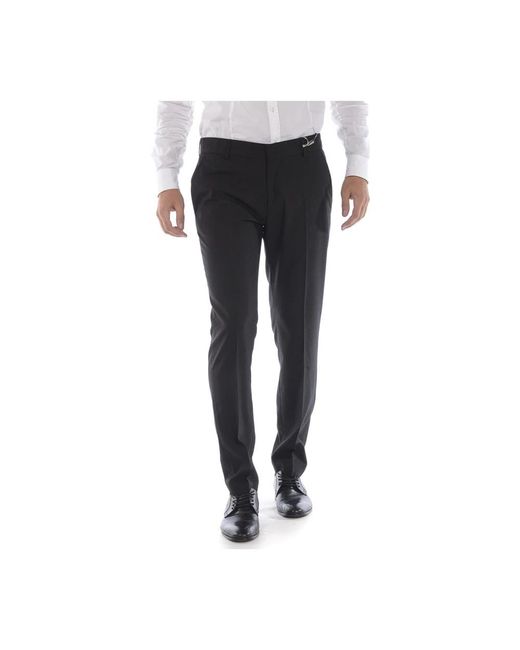 Daniele Alessandrini Black Suit Trousers for men