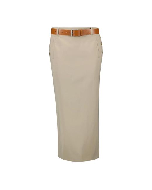 Moschino Natural Midi Skirts