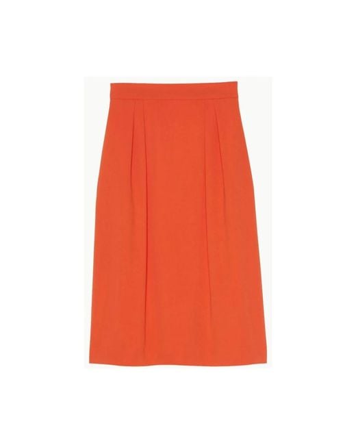Midi Skirts di Ines De La Fressange Paris in Orange