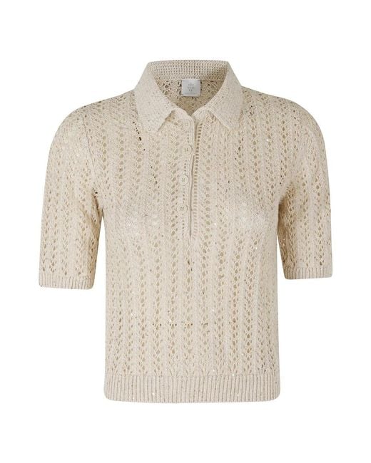 Eleventy Natural Polo Shirts