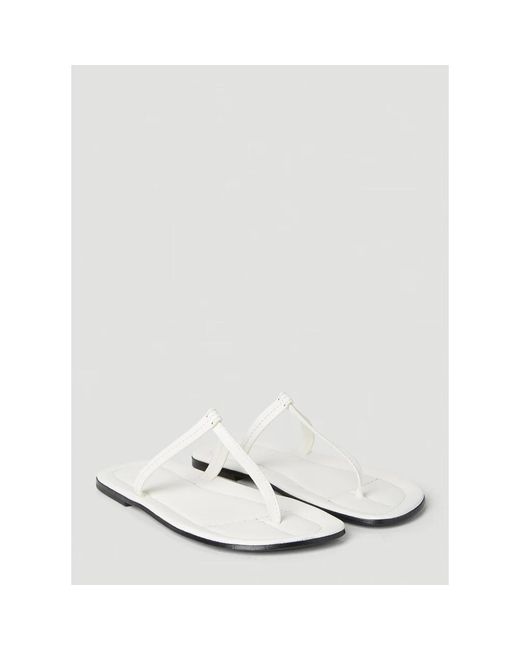 Totême  White Flip Flops