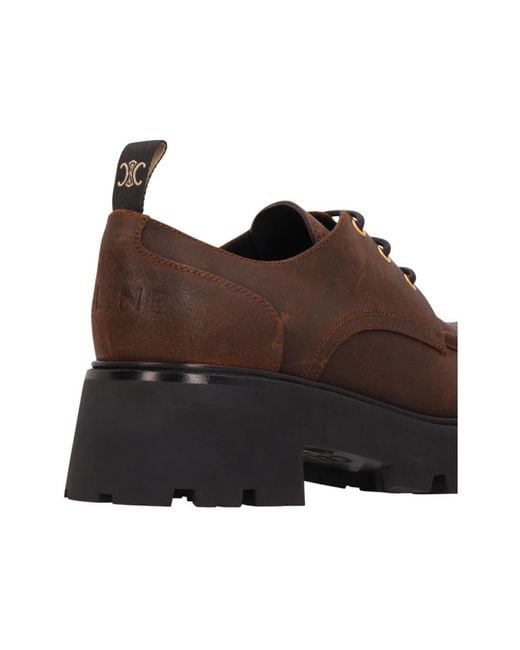 Céline Brown Laced Shoes