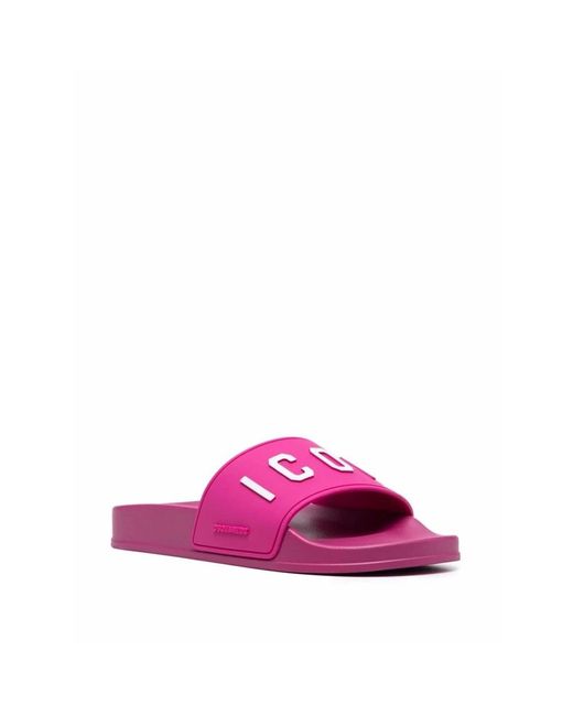 Shoes > flip flops & sliders > sliders DSquared² en coloris Pink