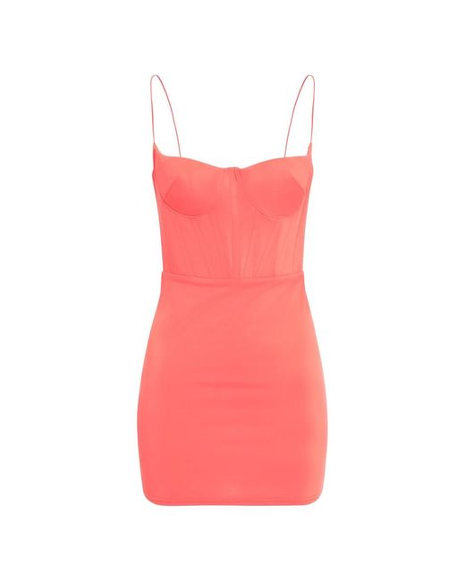 Alex Perry Kleedjes ,Oranje ,Leer Mini Jurk in het Pink