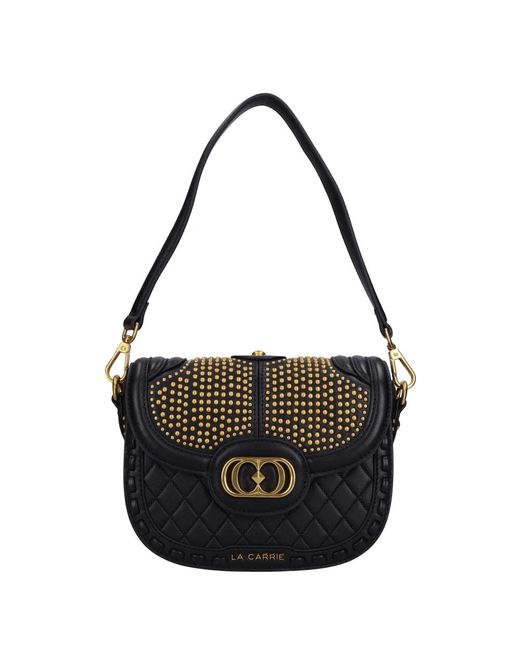 La Carrie Black Shoulder Bags