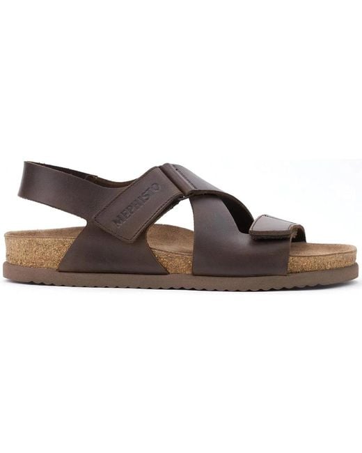 Flat Sandals Mephisto de hombre de color Brown
