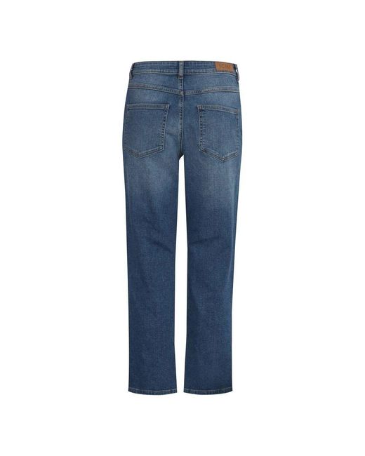 Straight Jeans Ichi de color Blue