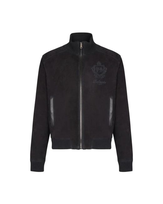 Balmain Black Light Jackets for men