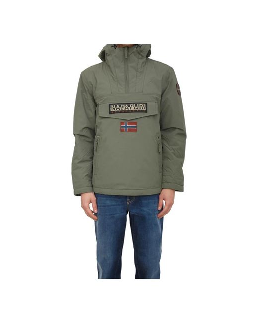 Napapijri Fitness ,Groen ,Rainforest Pocket 2 Jacket in het Green voor heren