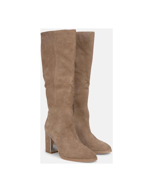 Alma En Pena. Brown Heeled Boots